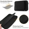 thumbnail image 3 of MasteelfCA ROSENICE Laptop Sleeve Case Carry Bag With Zipper for 13inch Air/ Pro/ Retina (Black), 3 of 7