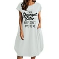 thumbnail image 2 of Lilgiuy Summer Sales Women's Dress Fashion Women Casual Round Neck Print Plus Size Pocket Dress, 2 of 4