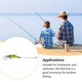 thumbnail image 4 of Soidarity Paquete de 10 señuelos de pesca falsos, cebos de peces vivos de agua salada, atracción suave, equipo personalizado, simulación de Wobblers, Pescar Amarillo transparente Soidarity OD023728-03, 4 of 6