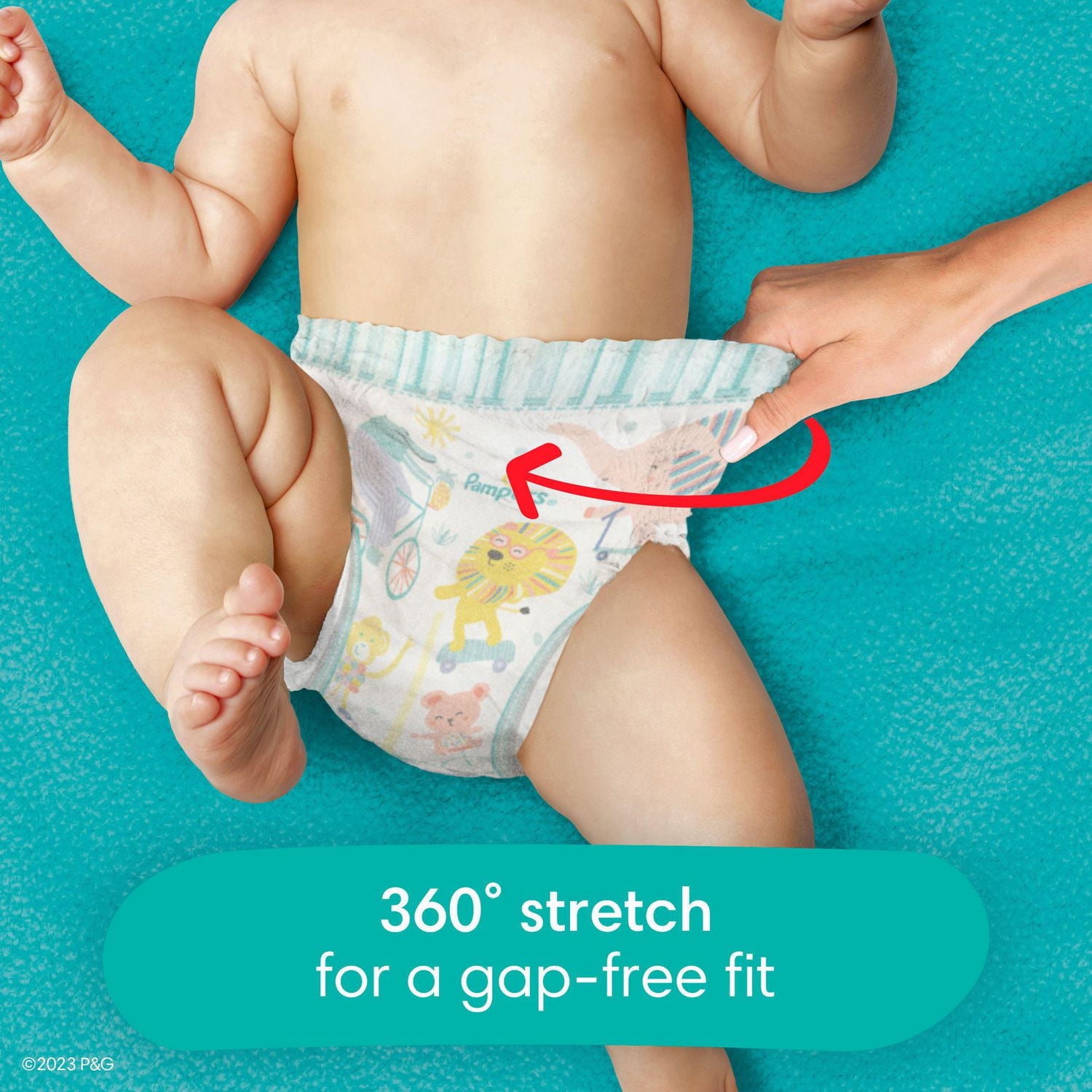 Pampers Cruisers 360 Pull-On Diapers, Size 6 (35+ lbs), Babyproof up to 100% leakproof diaper