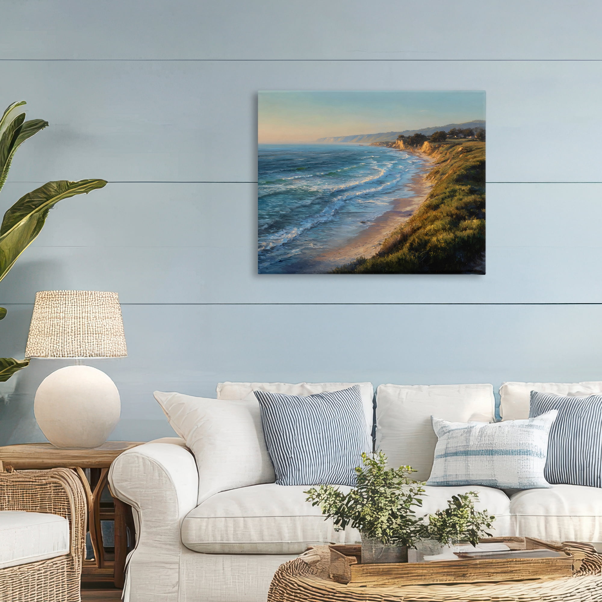 Stupell Industries Rounded Coastline View Canvas Wall Art, design by Franklyn Gregory