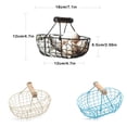 thumbnail image 4 of Cesta de almacenamiento Wosthever vintage con asa Beige, 4 of 6