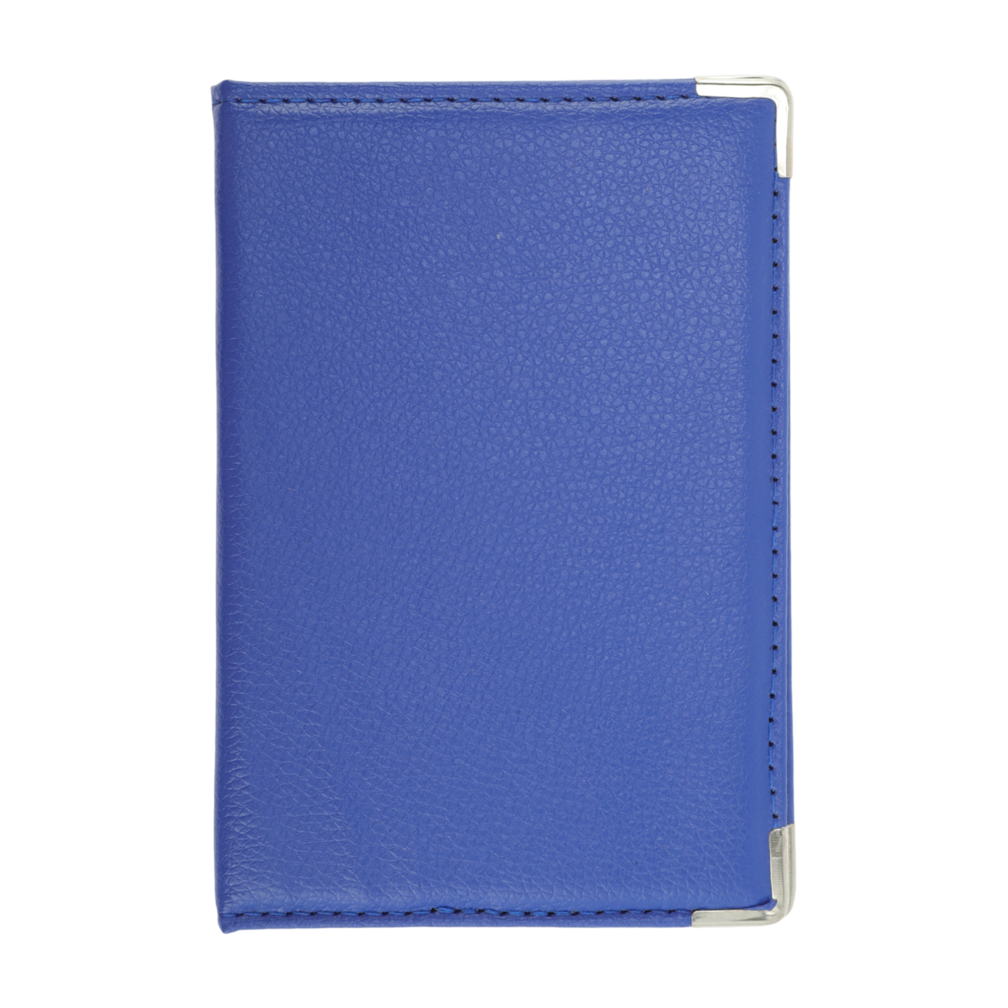 Unique Bargains Metallic Edge Passport Holder 1 Pc Blue