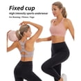 thumbnail image 4 of Endives Women's Racerback Sports Bra Comfort Wide Strap Full Coverage High Support Athletic Tank Tops for Yoga Workout Fitness Brassieres Bra Gym Yoga Bras, 4 of 7