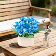 thumbnail image 1 of Artificial Flower Decorationfake Flower Bouquet With Vase Lowmaintenance Desktop Ornament For Bedroombathroomwedding And Party Decoration, 1 of 6