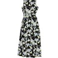 thumbnail image 2 of bar III Womens Floral Printed Wrap Maxi Dress, Black, Medium, 2 of 2