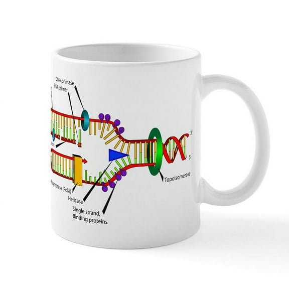 CafePress - DNA Synthesis Mug - 11 oz Ceramic Mug - Novelty Coffee Tea Cup