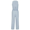 thumbnail image 6 of Aloohaidyvio High Roller Denim Jumpsuits for Women Casual Sleeveless Loose Baggy Overalls Jeans Pants Jumpers with Pockets White L, 6 of 6