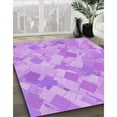 thumbnail image 3 of Ahgly Company Machine Washable Indoor Rectangle Transitional Pastel Purple Pink Area Rugs, 2' x 5', 3 of 7