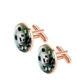 thumbnail image 2 of Panda Men's Stainless Steel Cufflink Set for Formal Wear, Made of Stainless Steel, for Weddings and Business Meetings, 2 of 6