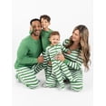 thumbnail image 3 of Leveret Womens Two Piece Cotton Pajamas Striped Green and White S, 3 of 3