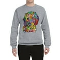 thumbnail image 3 of Dean Russo Sweet Poodle Dog Lover Unisex Crewneck Graphic Sweatshirt, Heather Grey, 3X-Large, 3 of 6