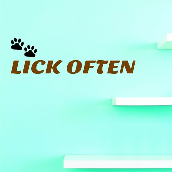 Custom Wall Decal Vinyl : Lick Often Home Decor Picture Art 16 X 40