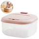 thumbnail image 5 of Contenedor de arroz de 6 kg para cereales y alimentos secos, ahorra espacio en la cocina. Rosado, 5 of 8