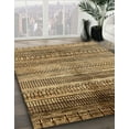 thumbnail image 3 of Ahgly Company Machine Washable Indoor Square Abstract Brown Sand Brown Area Rugs, 4' Square, 3 of 7