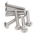 thumbnail image 1 of Tornillos de cabeza abotonada con brida, 50 piezas Tornillos de cabeza abotonada con brida Tornillos de cabeza hueca hexagonal Diseño fácil de usar, 1 of 8