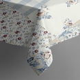 thumbnail image 3 of Pioneer Flower Floral Print Pattern Rectangle Tablecloth 60"x84",Waterproof Polyester Rectangle Table Cloth, Wipeable Spillproof Polyester Tablecloth for Dining, Camping, Indoor and Outdoor, 3 of 5