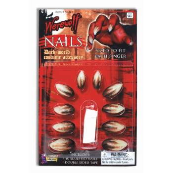 Deluxe Werewolf Nails Halloween Costume Accessory