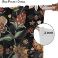 thumbnail image 6 of Paisley Print Curtains for Living Room, Boho Vintage Flower Window Treament for Bedroom, Bohemian Native Tribal Floral Print Jacobean Blackout Drapes 2 Panel Sets,52x84 Inch, 6 of 6