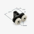 thumbnail image 2 of FilterMee Contura Round Shower Door Roller Assembly, 2.5 cm Diameter Wheels,, 2 of 5