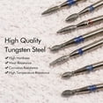 thumbnail image 3 of Nail Drill Bits Set 30Pcs/Box Tungsten Steel Grinding Head Drill Bits Nail File Bits Cuticle Drill Bit File Nail Bit Fine Grit for Manicure Pedicure Home Salon Use, 3 of 9