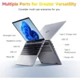 thumbnail image 4 of 15.6'' FHD IPS Business Laptop, 32GB RAM 1TB SSD, 12th Gen Intel Core i3-1215U (6-Cores Up to 4.4GHz Beat i5-1135G7), Win 11, Type-C 65W PD Fast Charger, Fingerprint Backlit Keyboard Wi-Fi 6 Silver, 4 of 7