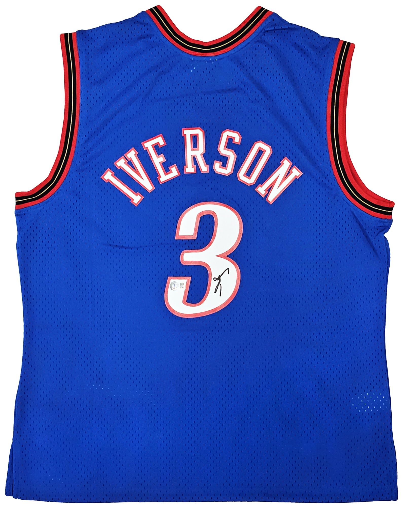 Philadelphia 76ers Allen Iverson Autographed Blue Authentic