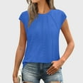 thumbnail image 2 of Summer Plus Size Tops for Womens 2025 Fashion Round Neck Printed Short Sleeved Casual Pullover Gifts for Womens, 2 of 9