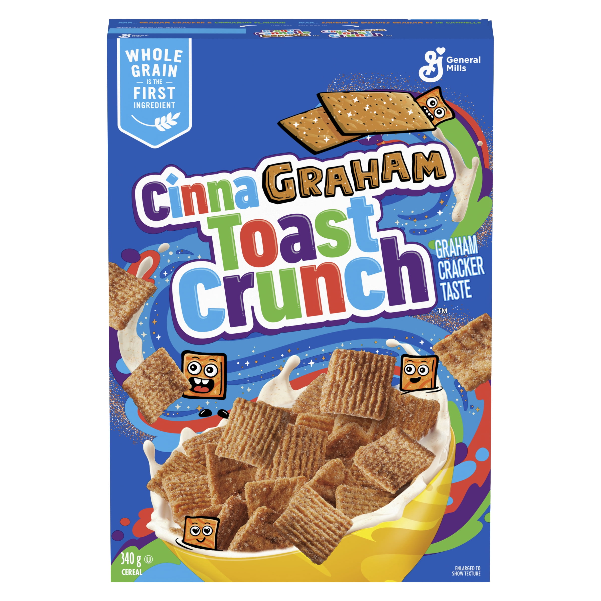 CinnaGraham Toast Crunch Cereal, Whole Grains