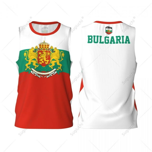 Bulgaria flag men basketball sports jersey running fitness multifunction sleeveless tshirt exclusive custom name nunber