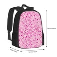 thumbnail image 3 of Daiia Breast Cancer Awareness2 Backpack for Men and Women -Durable Backpack Large Capacity, Water-Resistant Bag with Adjustable Straps and Laptop Compartment, 3 of 9