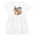 thumbnail image 3 of Inktastic Thanksgiving Sweeter Than Pumpkin Pie Girls Toddler Dress, 3 of 5