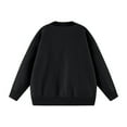thumbnail image 5 of Fiaer Merry Christmas Tree Womens Sweater Oversized Knitted Pullover Trendy Fall Crew Neck Long Sleeve Baggy Xmas Tops Black XL, 5 of 6