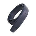 thumbnail image 4 of Vintage Style Mens Belt, DIY Without Buckle Solid Color Waistband 33mm Width 120cm Waist Belt Dress Casual Adults Replacement Blue, 4 of 8