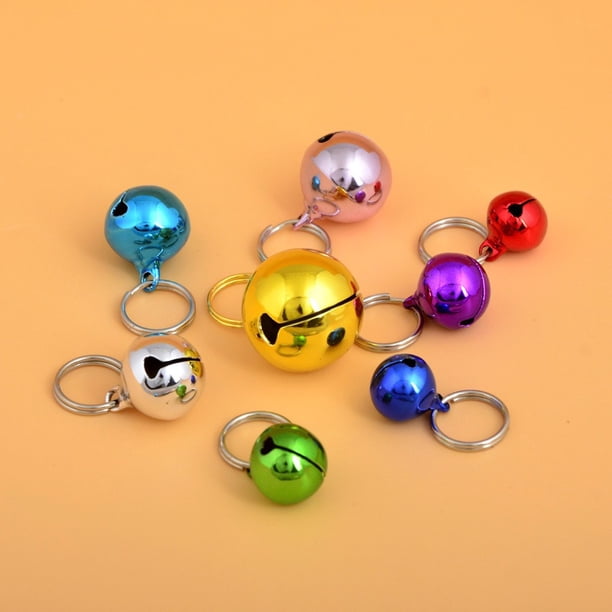 Campanas para collar de perro y gato, cascabel para collar de gato, collares para perro, campanas pequeñas coloridas para mascotas con cierres, campanas para collar de mascotas, decoración d