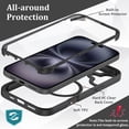thumbnail image 6 of Elegant Choise Case with Built-in Screen Protector for iPhone 16 Pro Max/16 Pro/16 Plus/16 Full Coverage Phone Cover, Black, 6 of 13