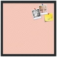 thumbnail image 2 of PinPix 24x24 Custom Cork Bulletin Board Lattice Salmon Poster Board Has a Fabric Style Canvas Finish, Framed in Lattice Salmon, by ArtToFrames (PinPix-1824), 2 of 5