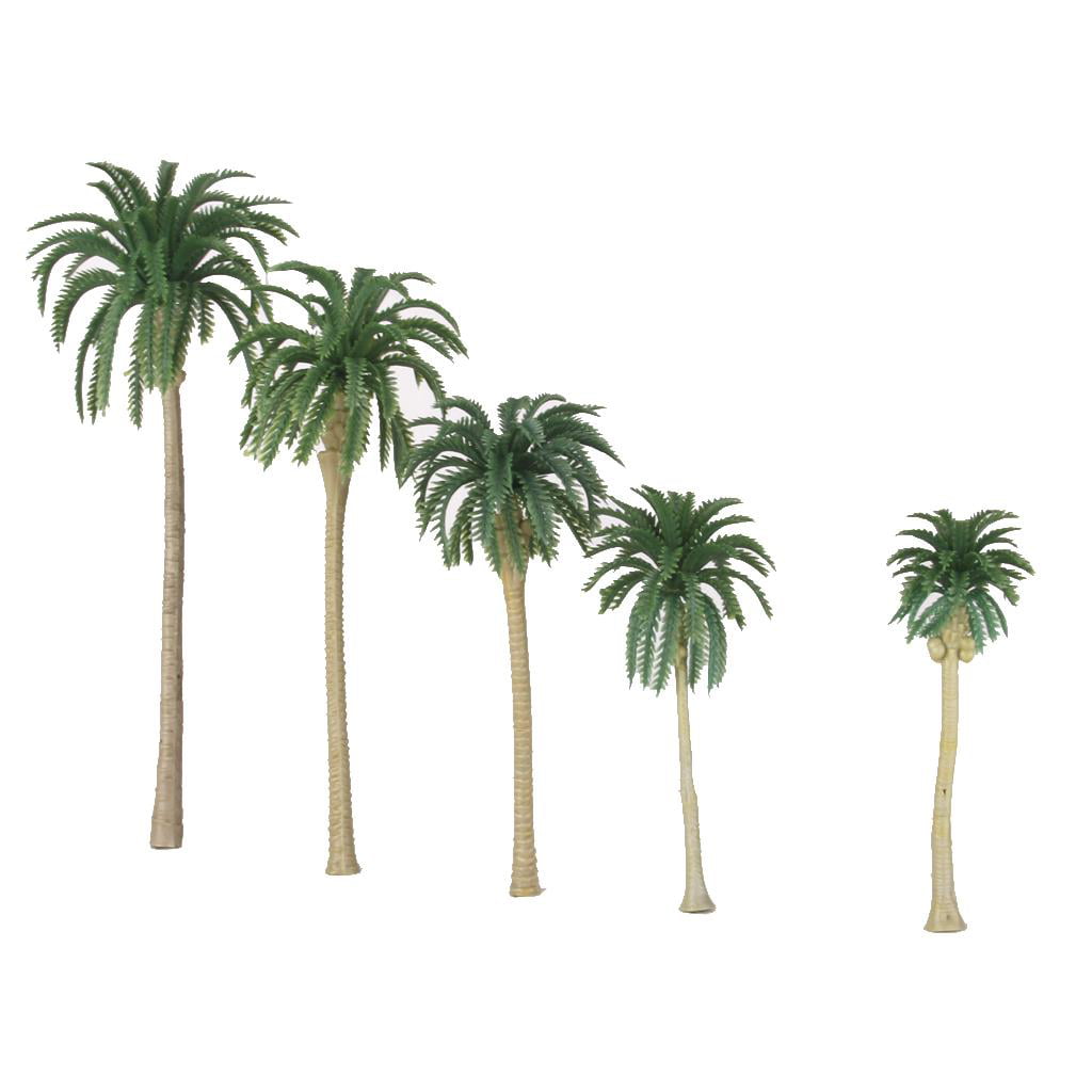 1/65 & 1/75 Plastic Model Coconut Palm Trees Train Layout Scenery Landscape 