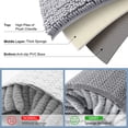 thumbnail image 4 of Smiry Luxury Chenille Bathroom Rugs, Extra Soft and Absorbent Bath Mat, Light Grey, 16"x24", 4 of 8