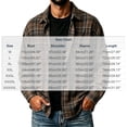 thumbnail image 4 of Big & Tall Men Button-up Shirts Plaid Lapel Collar Long Sleeve Loose Fit Fall Casual Basic Daily Lightweight Tops M-5XL, 4 of 5