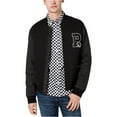 thumbnail image 2 of Penguin Mens Chevron Varsity Jacket, Black, Large, 2 of 2