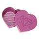 thumbnail image 1 of Cuadros Decorativos Bandeja de pintura de diamante Placa de perforación en forma de corazón de plástico 7x7cm (púrpura claro) Likrtyny embutido en tela, 1 of 7