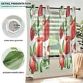 thumbnail image 3 of Yayeee Window Curtains Light Filtering 63"x52" Grommet Panel Pair Home Living Room Decor, Apple Pattern, 3 of 7