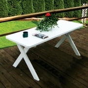 A & L Furniture Yellow Pine Cross Legged Picnic Table