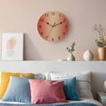 thumbnail image 3 of Wall Clock Ombre Orange Clocks PVC Silent Non-Ticking Battery Operated Decorative Orange Gradient Color Round Clock for Home Living Room Kitchen Bedroom Office School Wall Decor 10 Inch, 3 of 9