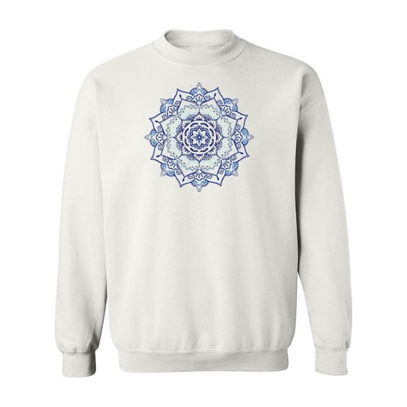 Mandala Design Beautiful Outline Sweatshirt Women -Image by Shutterstock, Female Medium