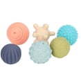 thumbnail image 2 of Pelota para apretar con textura para bebé, juego de 6 bolas sensoriales con textura para bebé, pelota sensorial para apretar para bebé optimizada para la excelencia, 2 of 8