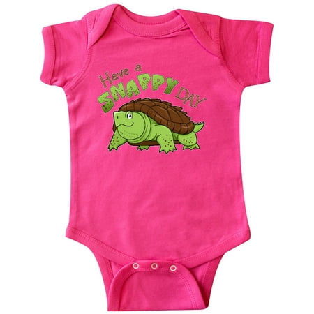 

Inktastic Have a Snappy Day- cute turtle Gift Baby Boy or Baby Girl Bodysuit
