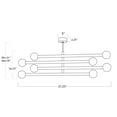 thumbnail image 2 of Regina Andrew 16-1358NB Beaubien 8 Light 58" Wide Led Linear Chandelier - Brass, 2 of 7