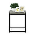thumbnail image 4 of Furinno Camnus Side Table, Grey End Table with Metal Frame, Square Open Frame Night Stand, Bedside Table, Easy Assembly, for Living Room, Bedroom, Grey Oak, 4 of 5